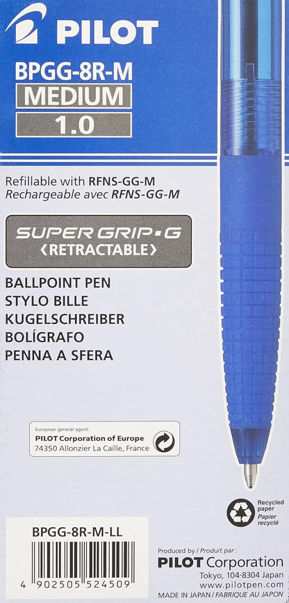 Pilot Super G Ballpoint Pen - Blue (Pack of 12