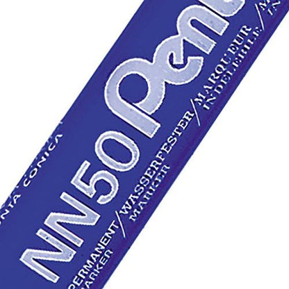Pentel Bullet Tip Permanent Marker, Blue Ink, 1 Pack of 12 Markers
