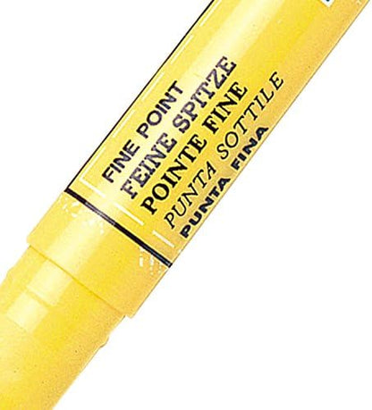 Pentel - Marcador textil Green-label color negro. - Pack de 12