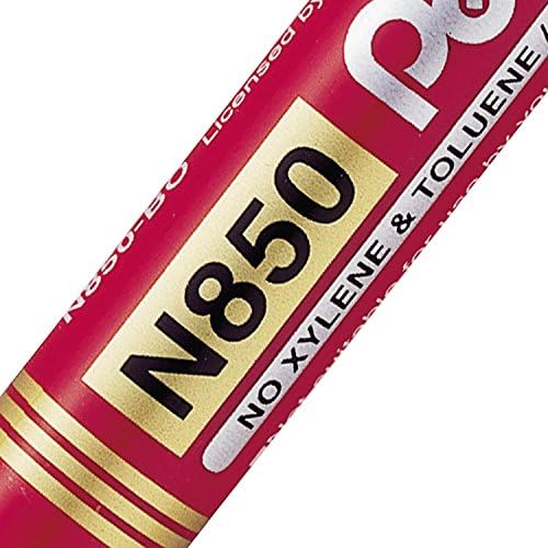 Pentel N850 Permanent Marker, Bullet Point, Red Ink, 1 Pack of 12 Markers