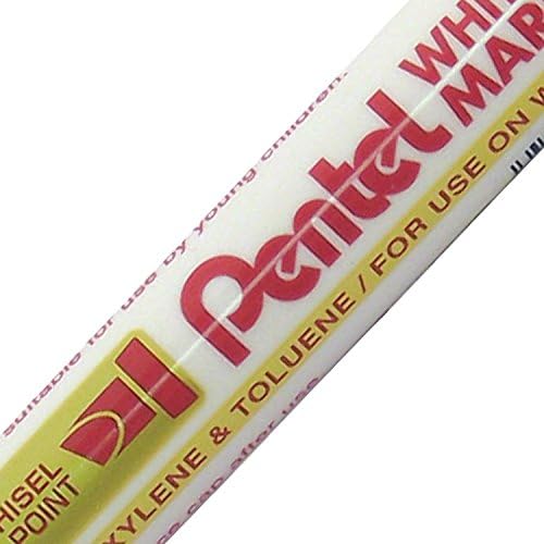 Pentel marcadores de pizarra punta biselada de 4,5 mm (rojo)