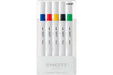 Uni Emott Fineliners Set of 5 Vivid Colours