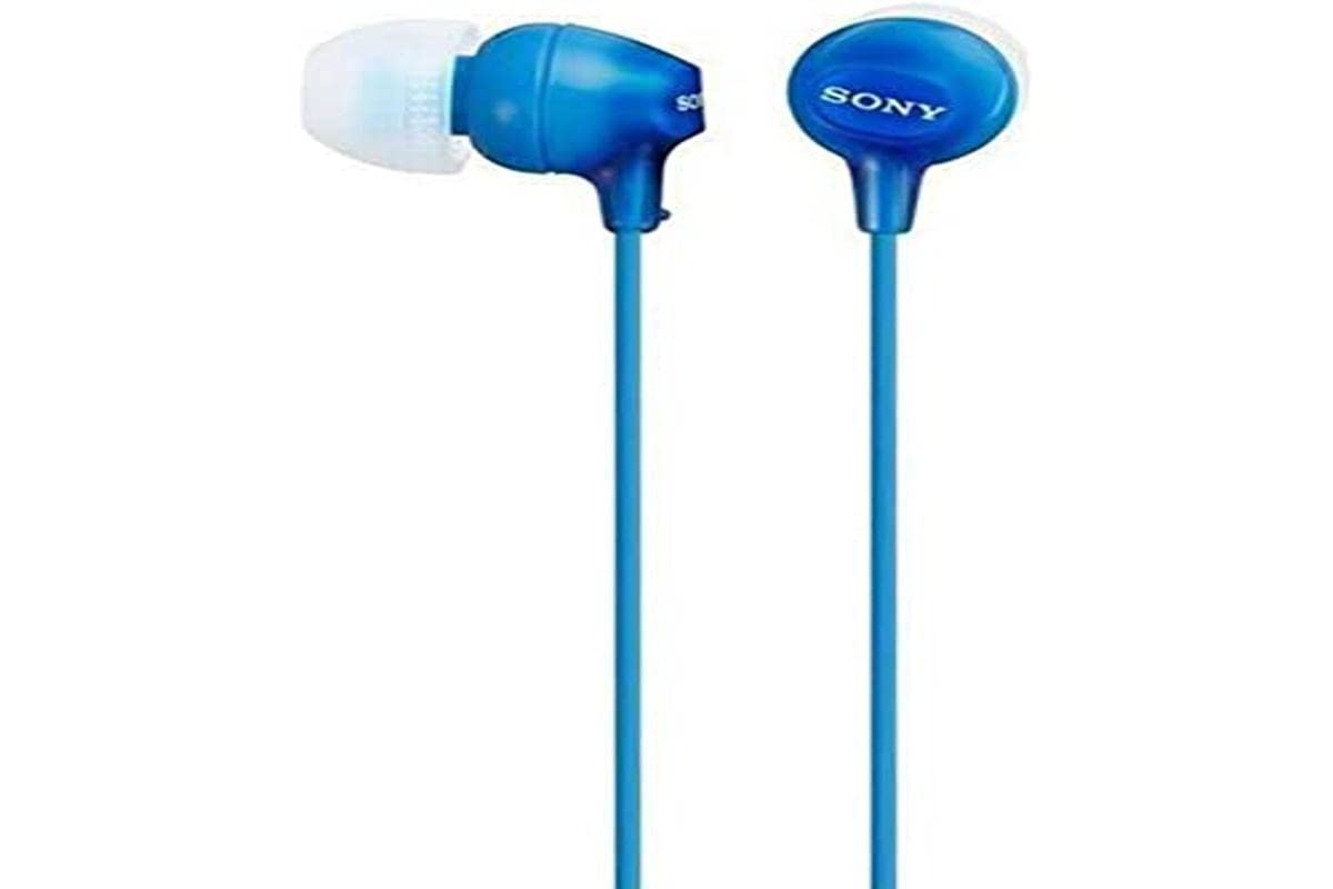 Sony Original In-Ear Headphones, Blue (without microphone