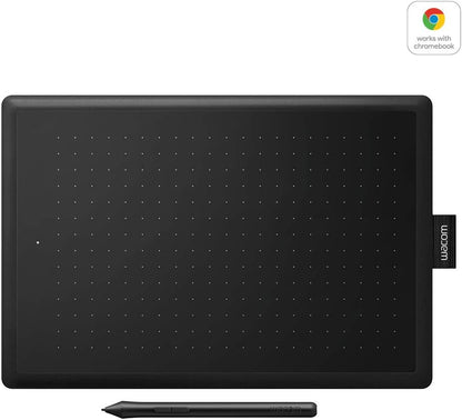 Wacom One by Wacom Medium Tableta digitalizadora, 2540 lineas por pulgada , 216 x 135 mm, USB, Negro - Tableta grafica (Alambrico, Pluma, 133 pps