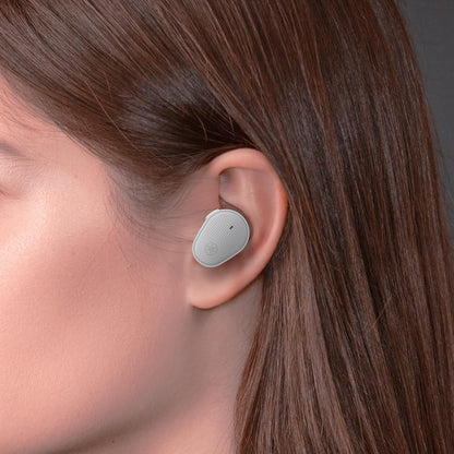 Yamaha TW-E5B True Wireless Bluetooth Earbuds in Charging Case with True Sound, aptX Adaptive, Game Mode, Ambient Sound, Listening Care and Built-In Microphone, in Grey