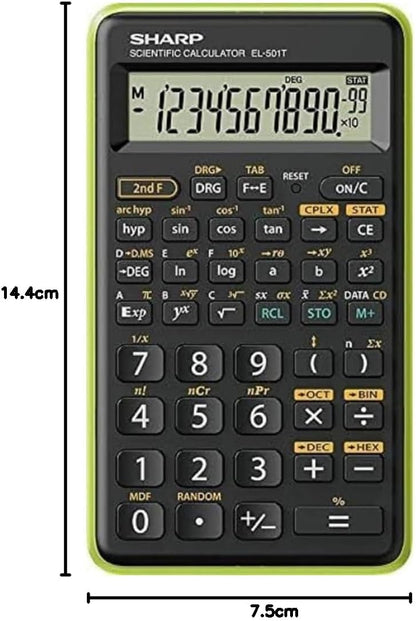 SHARP EL501TBGR Scientific Calculator