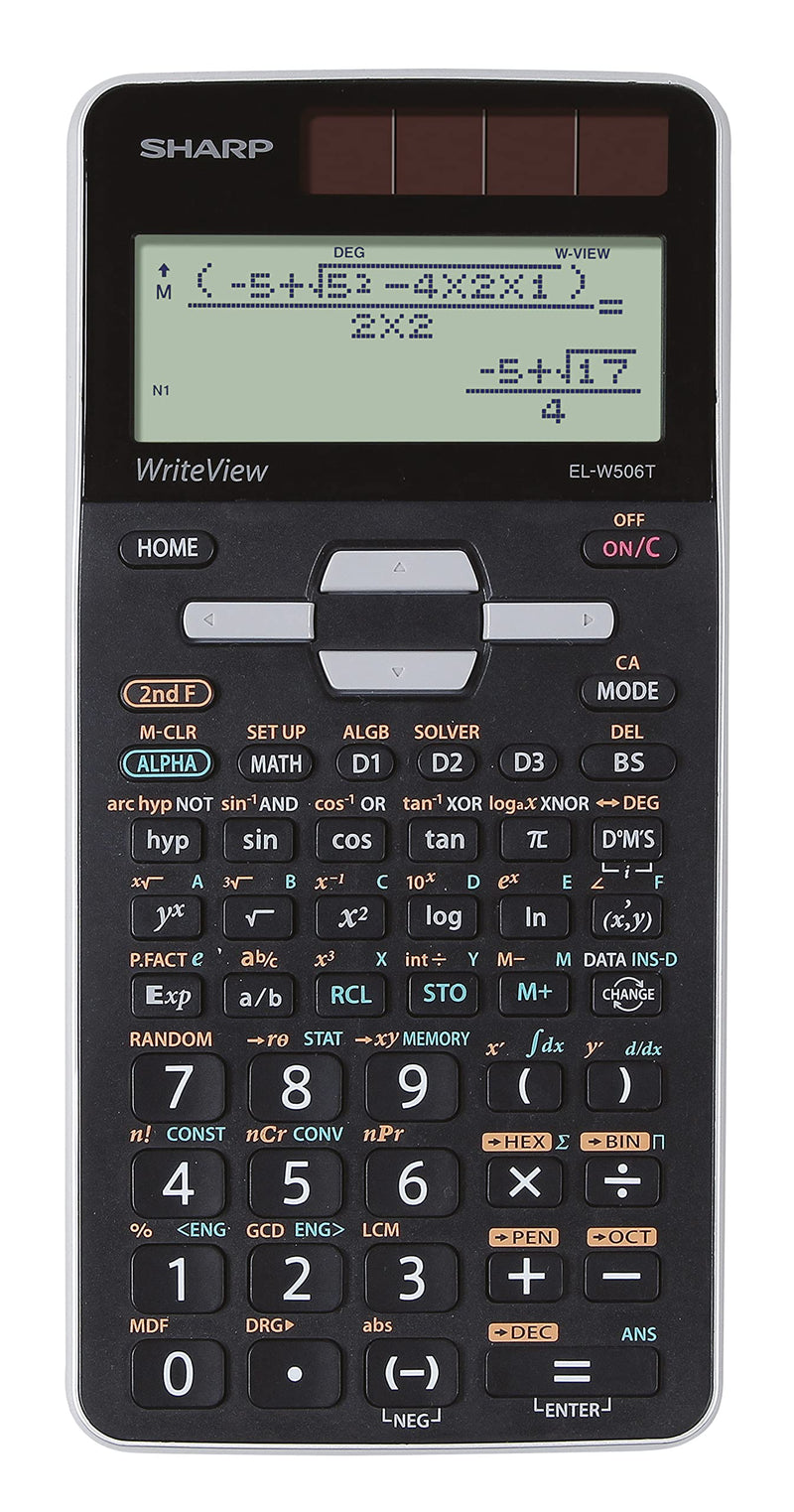 Sharp EL-W506T GY Scientific Calculator, EL-W506T-GY