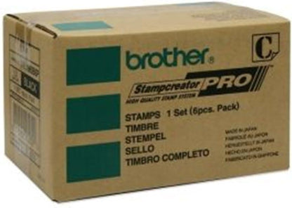 Brother PR2770B6P - Montura de sellos negra (6 sellos de 27 x 70 mm