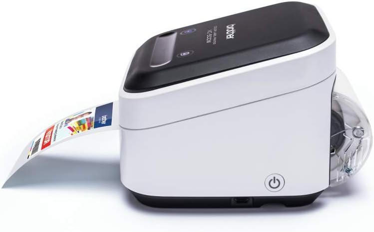 Brother VC-500W Farb-Etikettendrucker (für individuelle Layouts oder Fotos, für 9, 12, 19, 25 und 50 mm breite CZ-Etikettenrollen