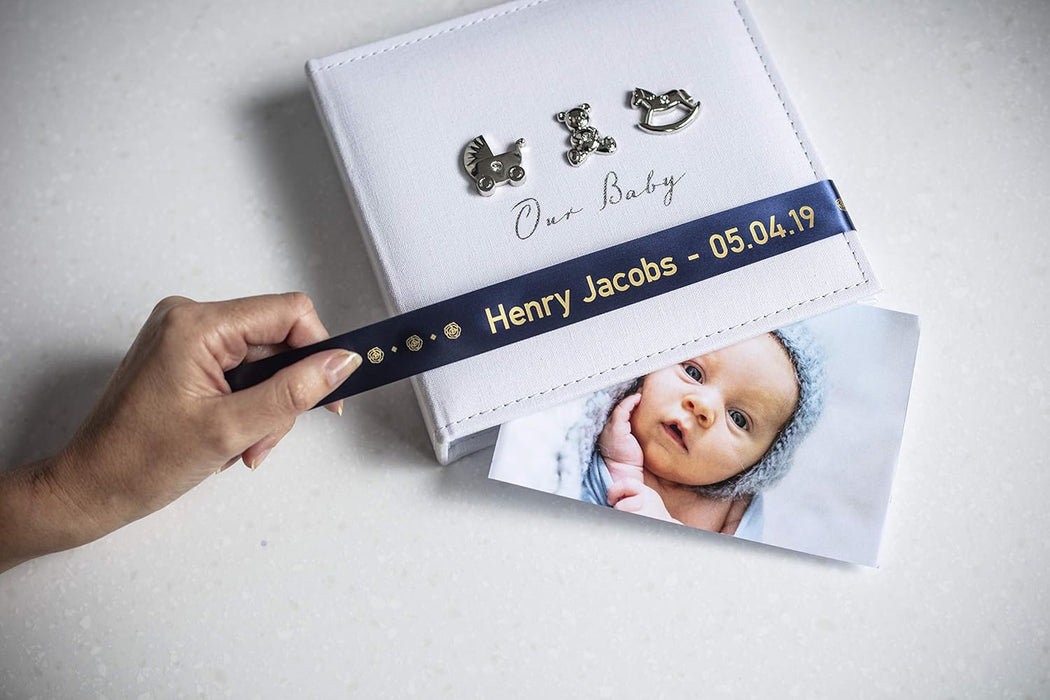 Brother TZe-RN54 Labelling Tape Cassette, Gold on Navy Blue, 24mm (W) x 4M (L), Ribbon Tape, Brother Genuine Supplies Gold on Navy Blue 24 mm