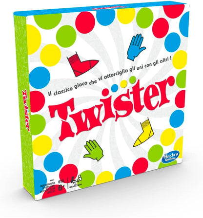 Hasbro Gaming 315-98831456 Twister Box Game-2020 Italian Version, Single, multi-coloured, 3