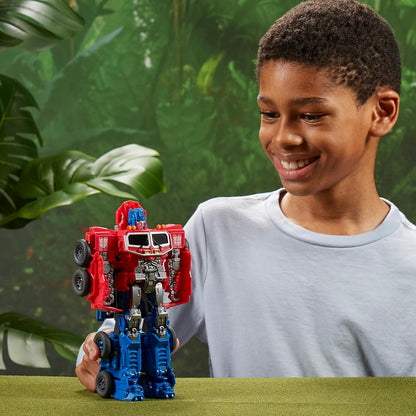 TRANSFORMERS Toys Rise of the Beasts Film, Smash Changer Optimus Prime Action Figure – Ages 6 and up, 22.5 cm