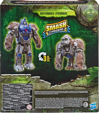 Transformers-speelgoed, Transformers: Rise of the Beasts-film, Smash Changer Optimus Primal-actiefiguur, vanaf 6 jaar, 22,5 cm
