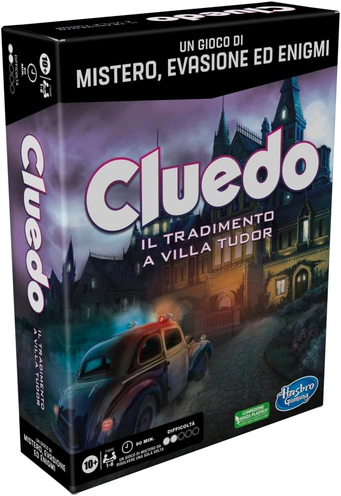 Hasbro Gaming, Gioco da Tavolo, 10+ anni, Contiene: 6 pedine di plastica, 6 tabelloni, 2 buste segrete, 1 oggetto misterioso, 124 carte e foglio di istruzioni