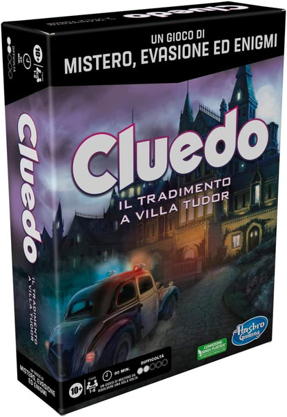 Hasbro Gaming, Gioco da Tavolo, 10+ anni, Contiene: 6 pedine di plastica, 6 tabelloni, 2 buste segrete, 1 oggetto misterioso, 124 carte e foglio di istruzioni