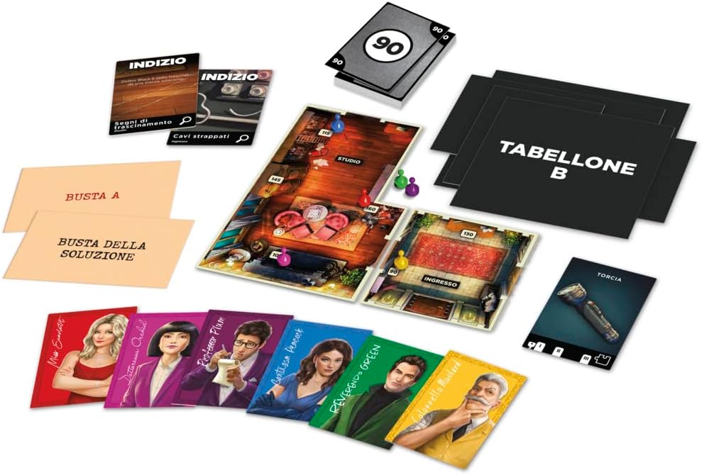 Hasbro Gaming, Gioco da Tavolo, 10+ anni, Contiene: 6 pedine di plastica, 6 tabelloni, 2 buste segrete, 1 oggetto misterioso, 124 carte e foglio di istruzioni