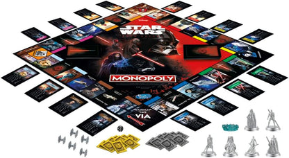 Hasbro Gaming Monopoly: Star Wars Dunkle Seite, Brettspiel für Familien, Kinder, Star Wars Geschenk, Multi, 6 Spieler