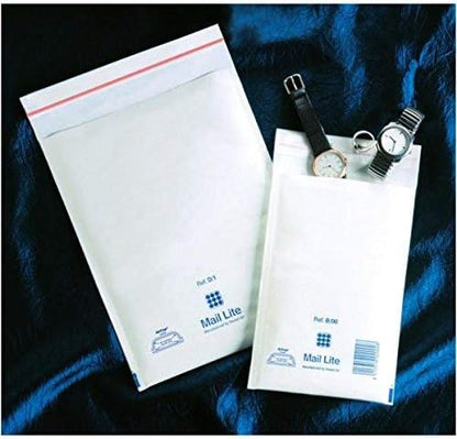 White Padded ENVELOPES 10 in (18 X 26 cm Useful MAIL LITE 100405566