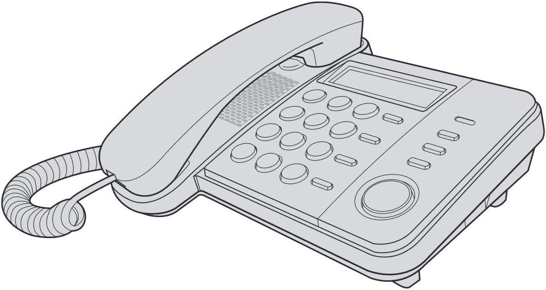 Panasonic KX-TS 560 Telefono Domestico Ufficio Sistema Telefonico Integrato Display LCD Identificativo di chiamata ID