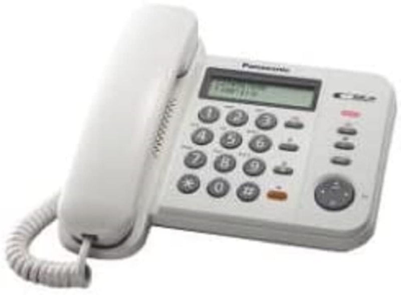 Panasonic KX-TS580EX1W telephone - telephones (White, TFT, AA, 190 x 95 x 196 mm