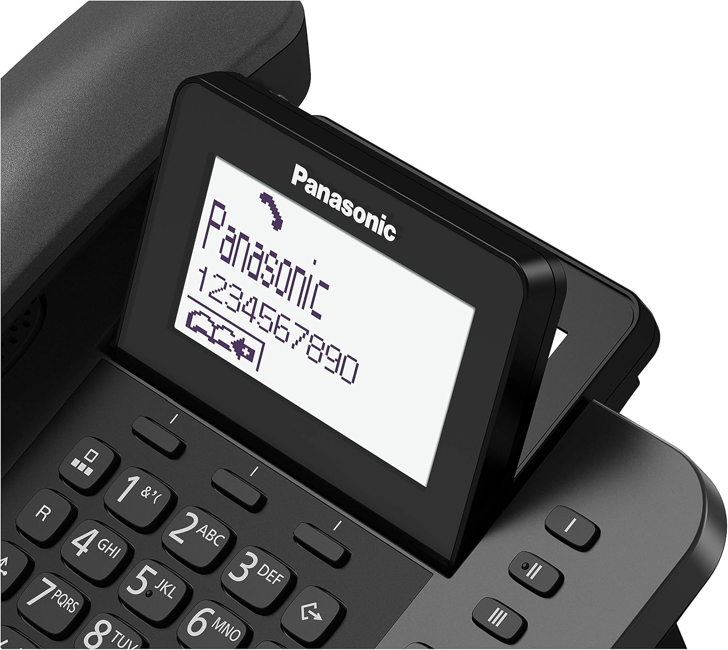 Panasonic KX-TGF320EXM telephone - telephones (DECT, Desk, Black, LCD, AAA, Polyphonic