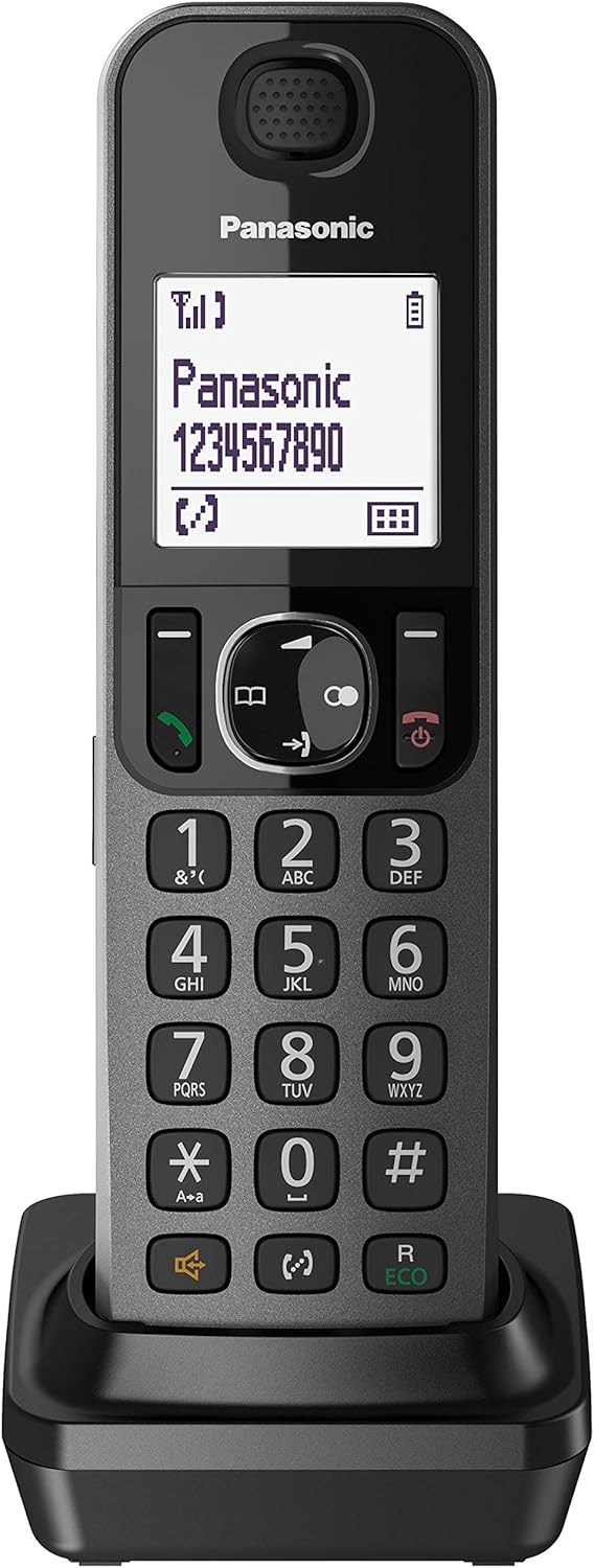 Panasonic KX-TGF320EXM telephone - telephones (DECT, Desk, Black, LCD, AAA, Polyphonic