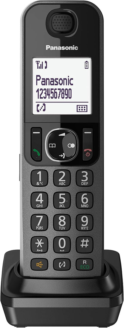 Panasonic KX-TGF320EXM telephone - telephones (DECT, Desk, Black, LCD, AAA, Polyphonic