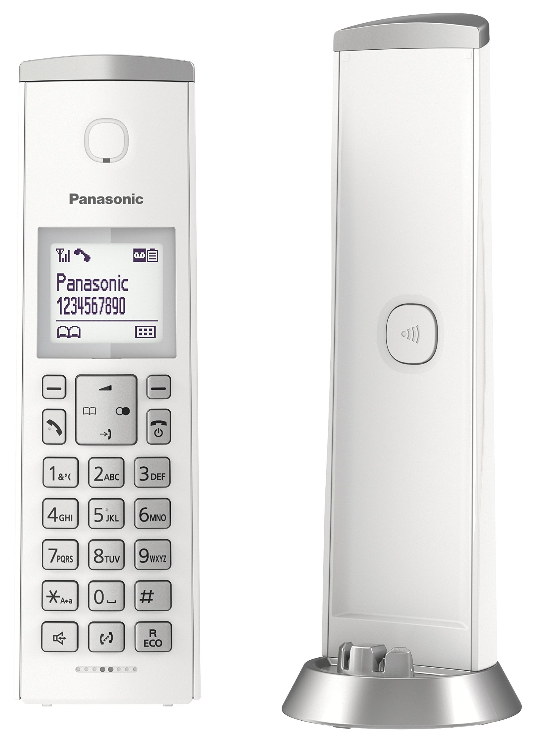 Panasonic KX-TGK220 – Telephone (DECT Phone, Wireless Terminal, Speaker, 120 Inputs, Caller ID, White