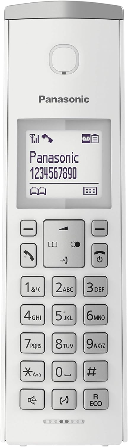 Panasonic KX-TGK220 – Telephone (DECT Phone, Wireless Terminal, Speaker, 120 Inputs, Caller ID, White
