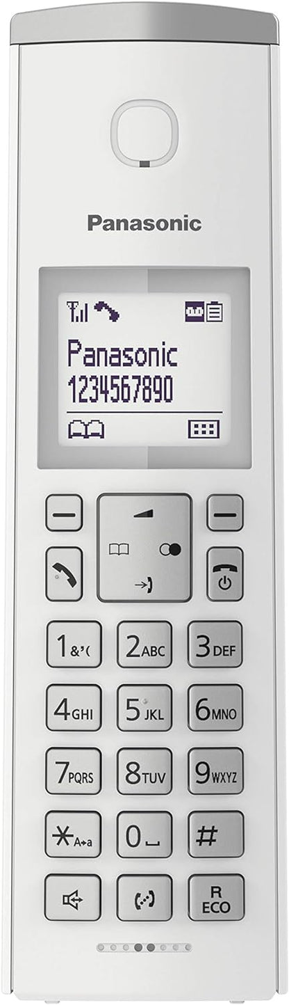 Panasonic KX-TGK220 – Telephone (DECT Phone, Wireless Terminal, Speaker, 120 Inputs, Caller ID, White