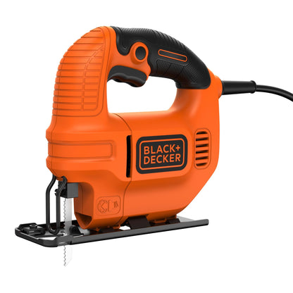 BLACK+DECKER Seghetto alternativo 400W. Sistema di inclinazione per tagli a 45°. 230 V. KS501-QS