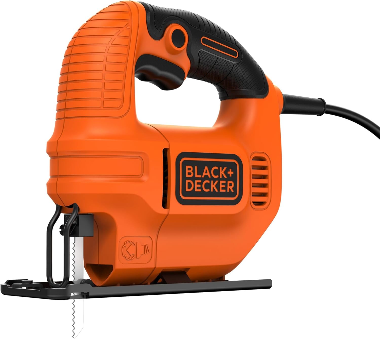 BLACK+DECKER Seghetto alternativo 400W. Sistema di inclinazione per tagli a 45°. 230 V. KS501-QS