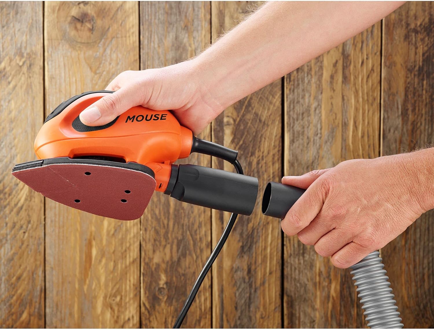 BLACK + DECKER 55W Mouse Sander with 15 Accessories in Softbag, BEW230BC-QS