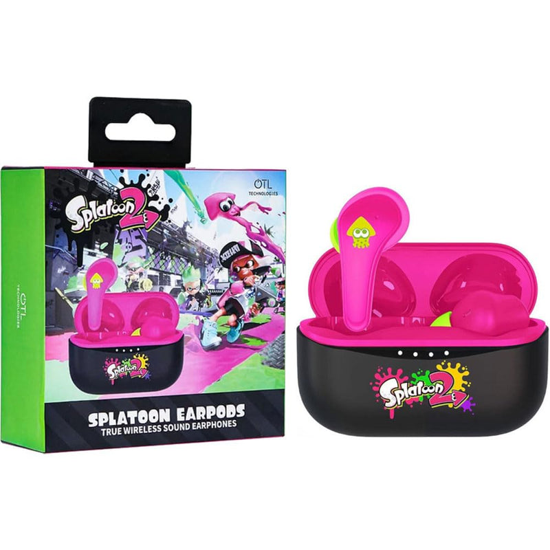 OTL Technologies ST0884 Splatoon 2 TWS Wireless Earphones with Charging Case