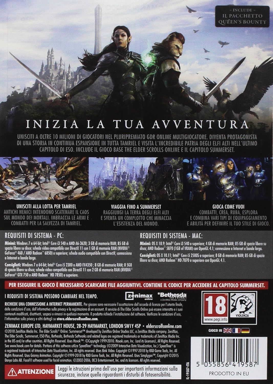 The Elder Scrolls Online - Summerset - PC PC Standard disc
