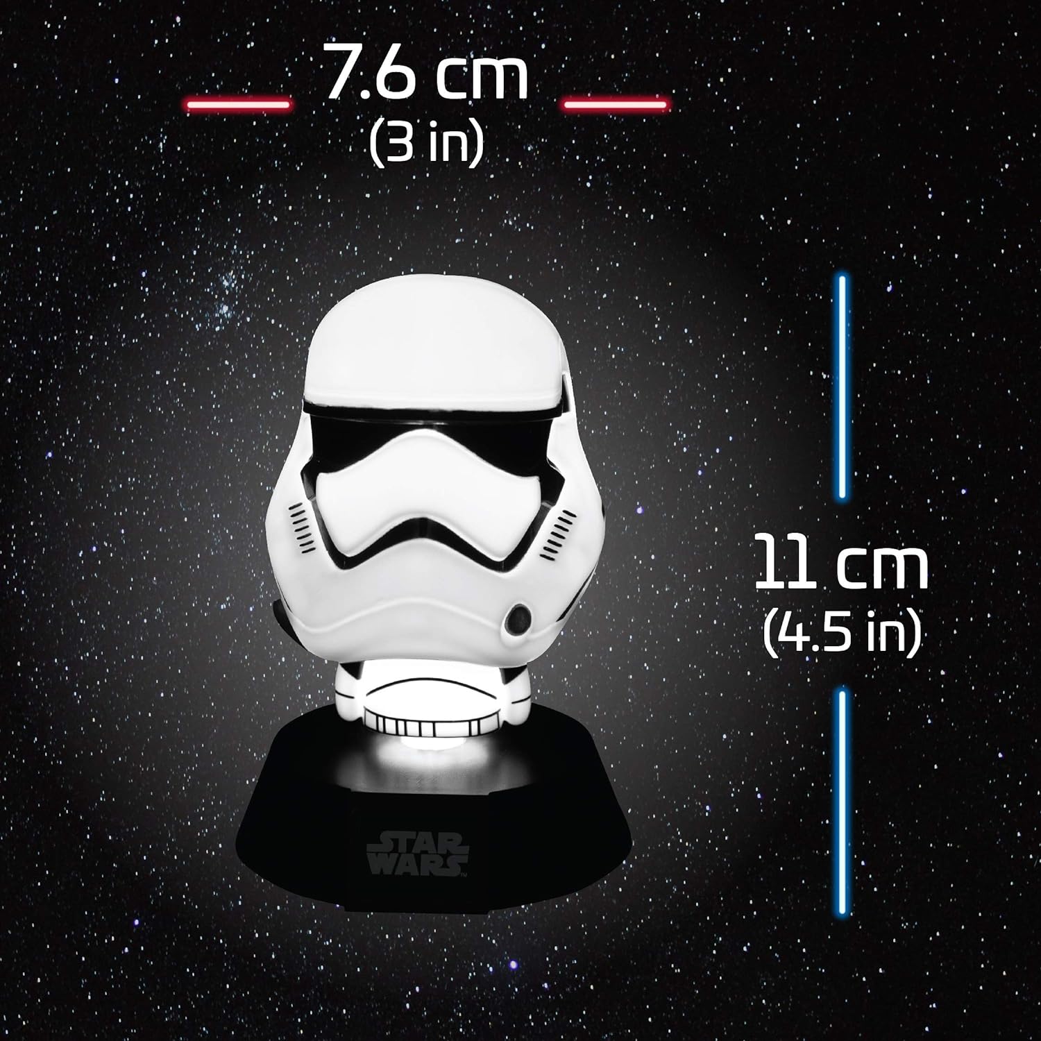 Paladone First Order Stormtrooper Icon Light - Officially Licensed Disney Star Wars Merchandise, Approx. 10 cm Tall