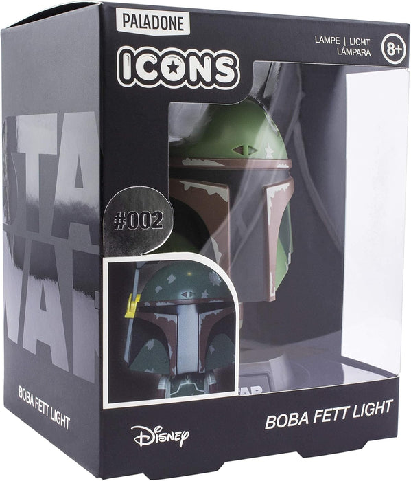 Paladone Star Wars Bobba Fett 3D BDP | Officially Licensed Disney Mandalorian Iconic Character | Empire Strikes Back | Bright Night Light or Desk Lamp, Green