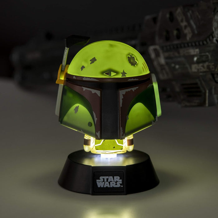 Paladone Star Wars Bobba Fett 3D BDP | Officially Licensed Disney Mandalorian Iconic Character | Empire Strikes Back | Bright Night Light or Desk Lamp, Green