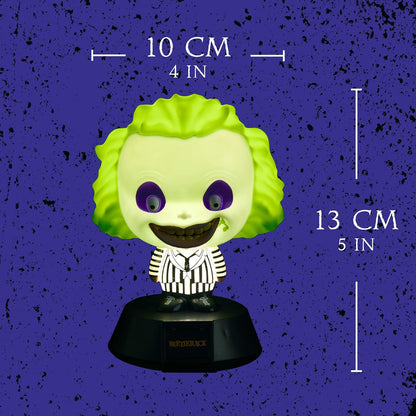 Paladone Beetlejuice 3D Icon Night Light or Desk Lamp BDP | Officially Licensed from The 1988 American Horror Film,Black and White | Battery Powered 2X AAA