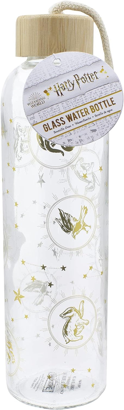 Paladone Harry Potter Glass Water Bottle, Wizarding World Constellations, Multicoloured