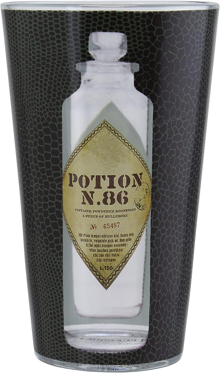 Paladone PP8372HP Harry Potter Potion Drinking Glass | Officially Licensed Merchandise, Multicolored