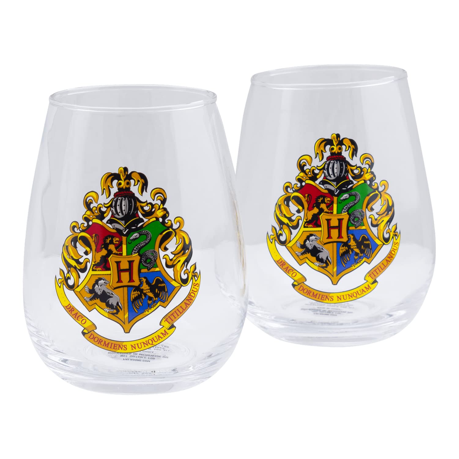 Hogwarts Crest Set Of 2 Glasses