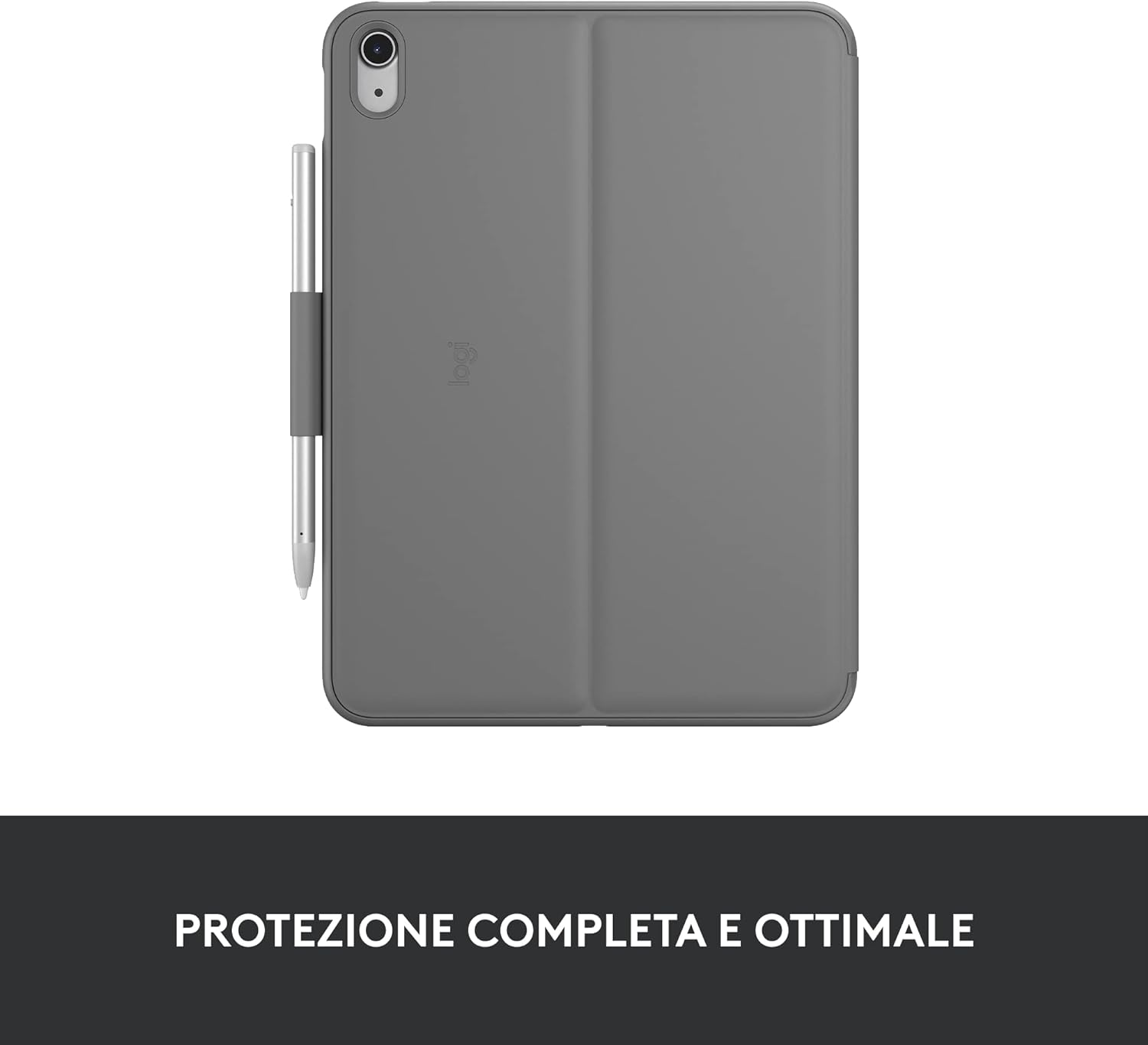 Logitech iPad (10th generation) Keyboard Case | Slim Folio with integrated wireless keyboard (Graphite) - Italian Layout