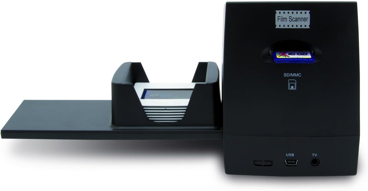 Hamlet XDVDIAPO scanner - scanners (Film/slide, USB 2.0, DC, 2592 x 1680 DPI, CMOS, Black) DIAPOSITIVE-NEGATIVI