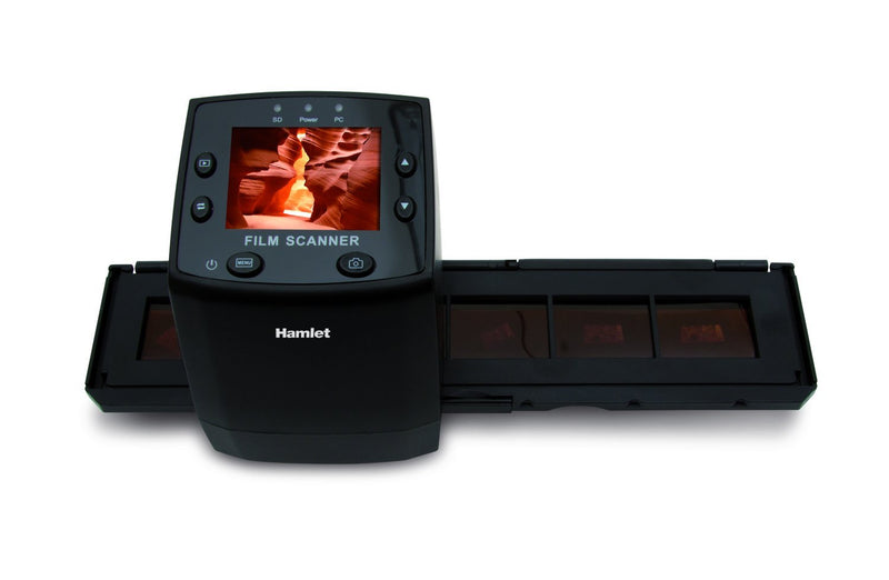 Hamlet XDVDIAPO scanner - scanners (Film/slide, USB 2.0, DC, 2592 x 1680 DPI, CMOS, Black) DIAPOSITIVE-NEGATIVI