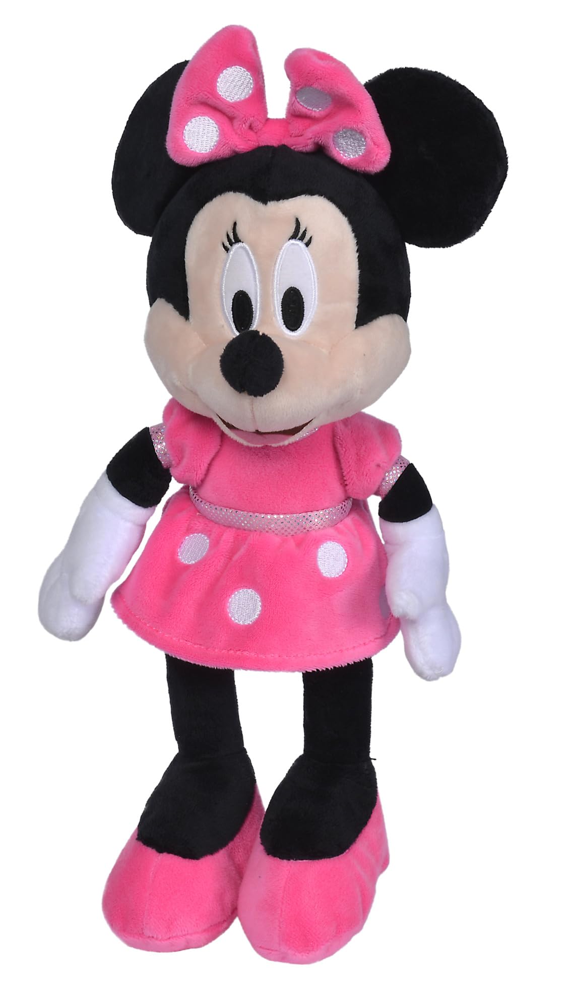 Simba - Peluche Disney Minnie Mouse, Material Suave y Agradable, Licencia Oficial Disney, Auténtico, Apto para Niños y Niñas de Todas Las Edades - 35 cm (6315870230)