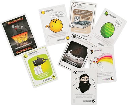 Asmodee Italia Drunk, Stoned or Stupid, Gioco di Carte, Vietato ai Minori di anni 18, Edizione in Italiano, 8416 & Exploding Kittens, Gioco di Carte, Edizione in Italiano, 8540