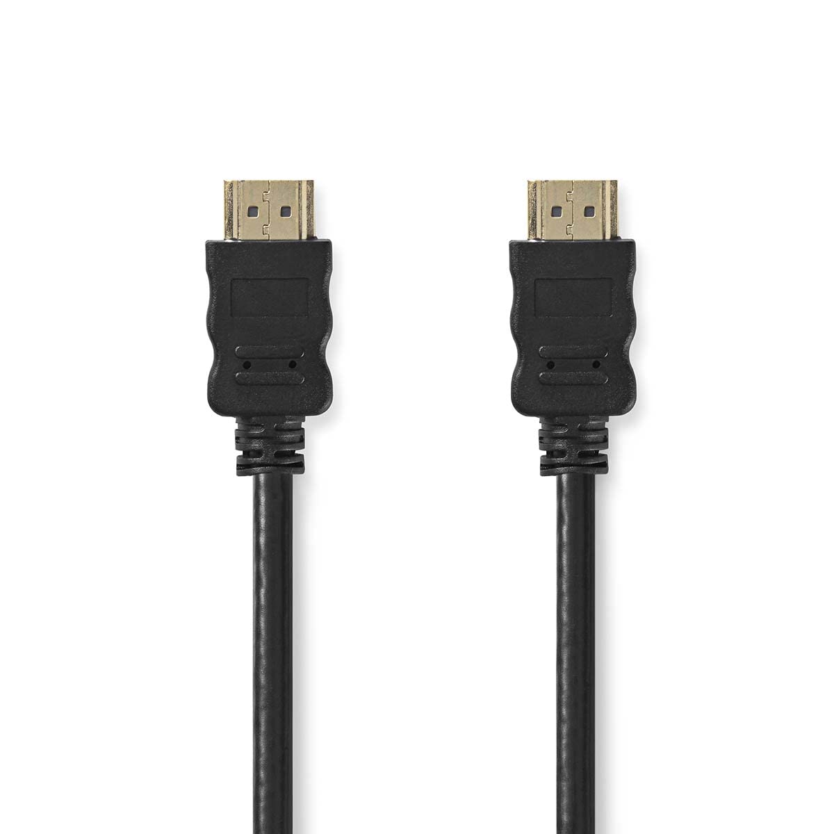 NEDIS High Speed HDMI Cable with Ethernet, HDMI Connector - HDMI Connector, Black, 0.5 m