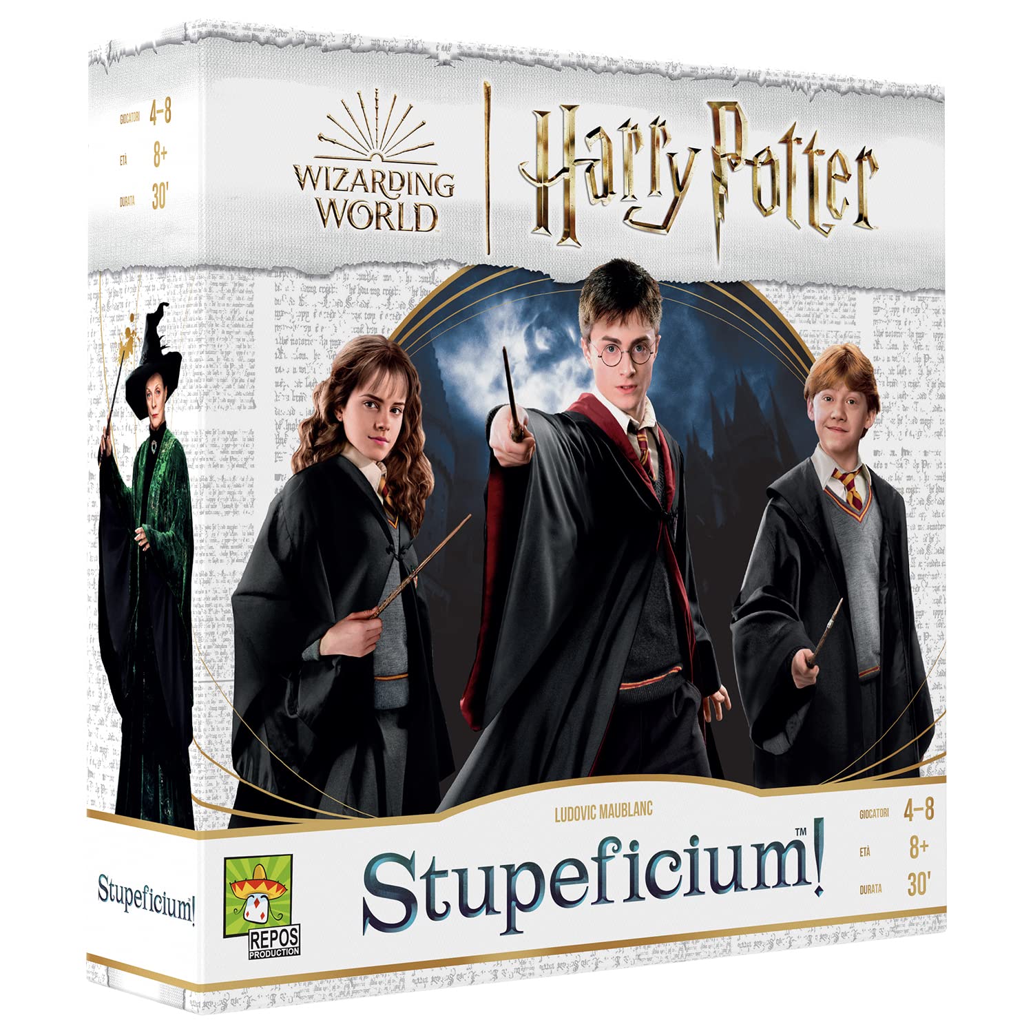 Asmodee – Stupeficium! | Harry Potter Board Game, Cast Hogwarts Spells, 4-8 Players, Italian Edition
