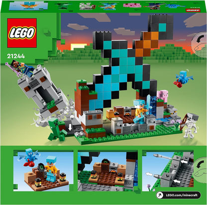 LEGO 21244 Minecraft The Sword Outpost Building Toy with Creeper & 21242 Minecraft The End Arena + Minecraft The Swamp Adventure